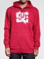 DC unisex červená mikina s nápisem